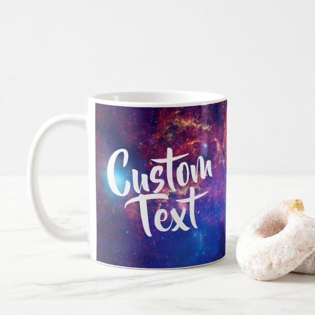 Milky Way Galaxy Custom Mug (With Donut)
