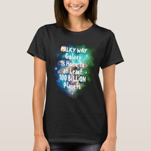 Milky Way Galaxy Funny Design T_Shirt