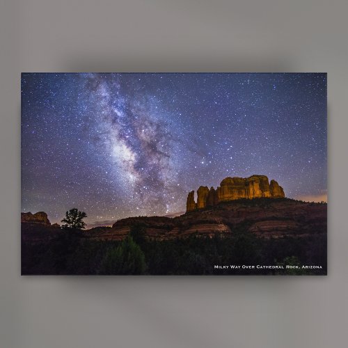 Milky Way Galaxy Over Cathedral Rock Arizona Acrylic Print