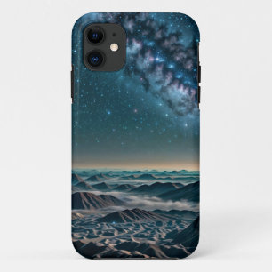 Milky Way Galaxy Over Desert Mountains iPhone 11 Case