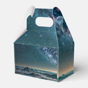 Milky Way Galaxy Over Desert Mountains Favor Boxes