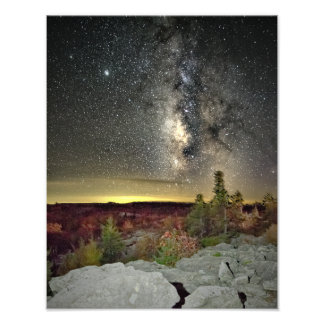 Milky Way Galaxy over Dolly Sods, WV Photo Print