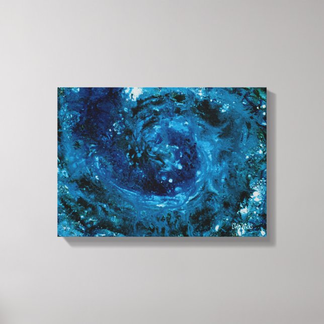 Milky Way Galaxy Rainart Gallery Wrapped Canvas Print (Front)