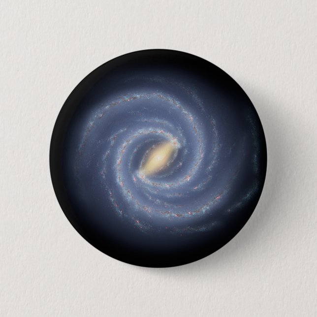 Milky Way Galaxy Space NASA Button (Front)