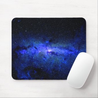 Milky Way Galaxy Space Photo Mouse Pad | Zazzle