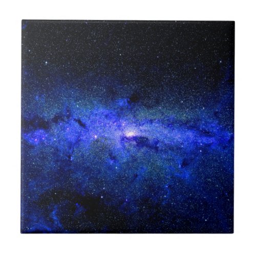 Milky Way Galaxy Space Photo Tile