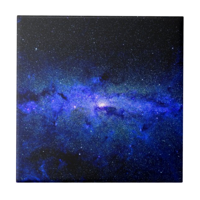 Milky Way Galaxy Space Photo Tile (Front)