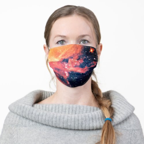 Milky way galaxy texture adult cloth face mask