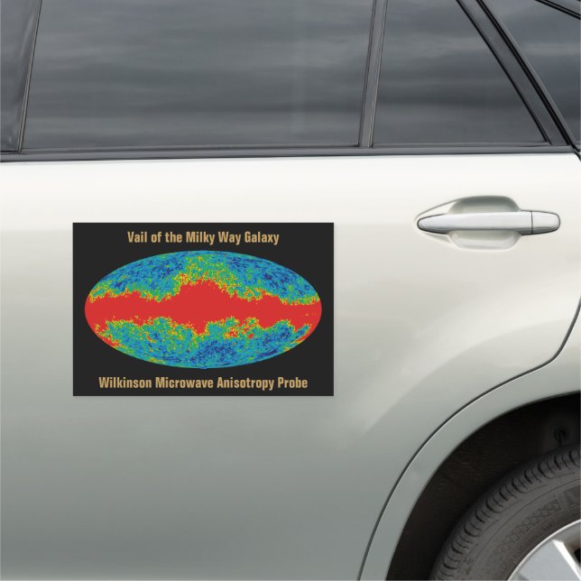 Milky Way Galaxy Veil Over WMAP Universe   Car Magnet (In Situ)