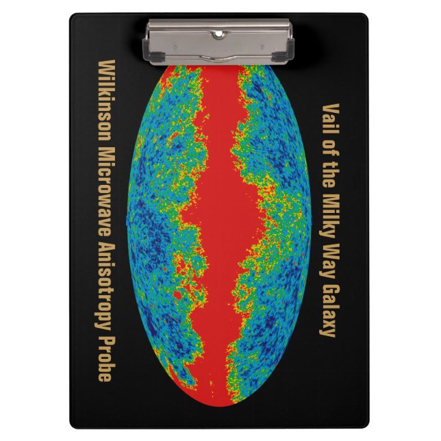 Milky Way Galaxy Veil Over WMAP Universe   Clipboard (Front)