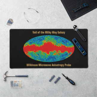 Milky Way Galaxy Veil Over WMAP Universe   Desk Mat