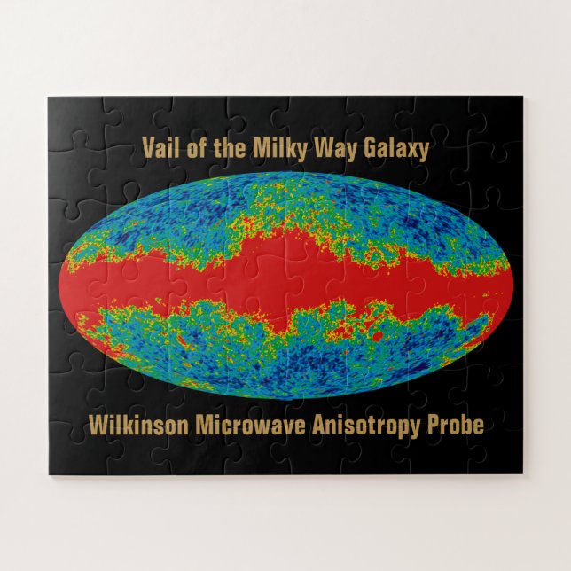 Milky Way Galaxy Veil Over WMAP Universe   Jigsaw Puzzle (Horizontal)