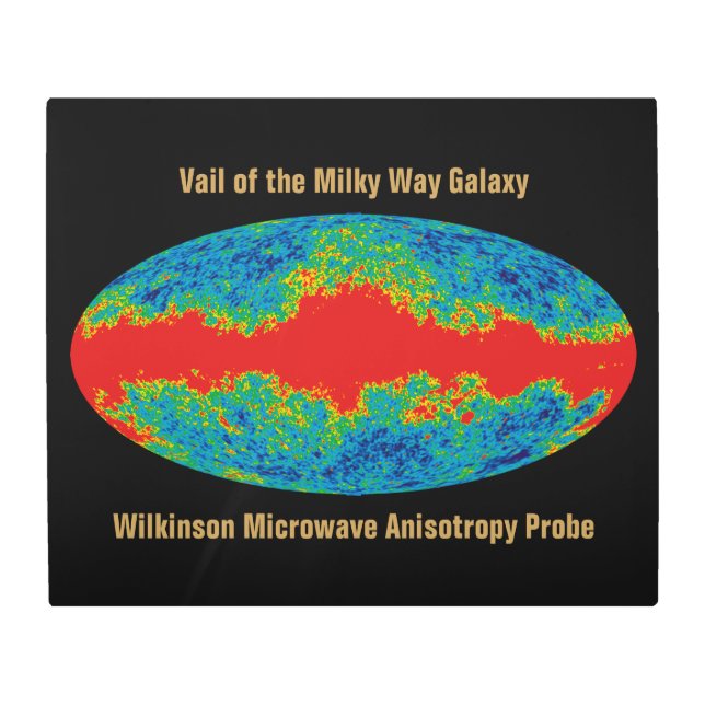 Milky Way Galaxy Veil Over WMAP Universe   Metal Print (Front)