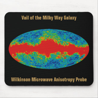 Milky Way Galaxy Veil Over WMAP Universe   Mouse Pad