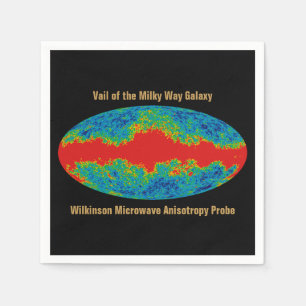 Milky Way Galaxy Veil Over WMAP Universe   Napkins