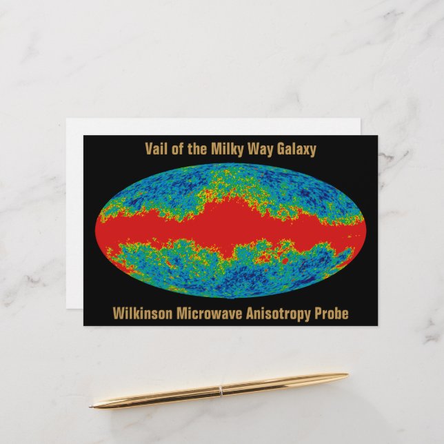 Milky Way Galaxy Veil Over WMAP Universe   Stationery (Front/Back In Situ)