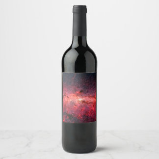 Milky Way Galaxy Wine Label