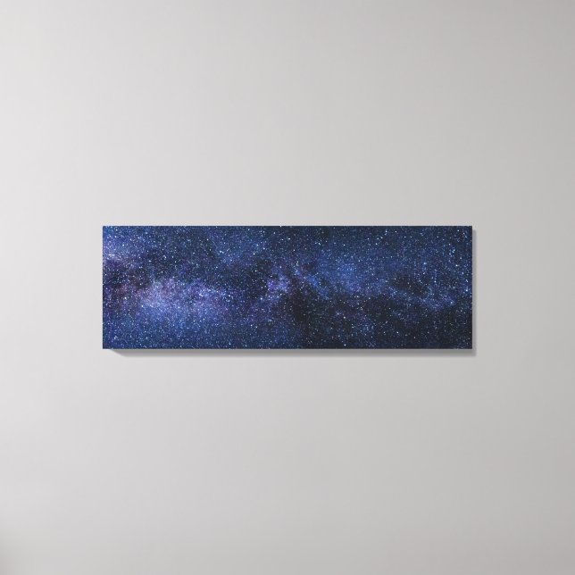 milky way galaxy wrapped canvas print (Front)