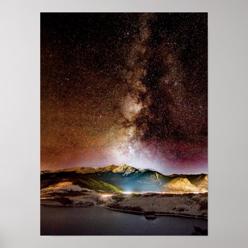 Milky Way Grainy Detail  Amazing Shot Poster