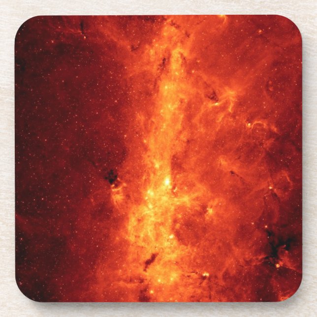 Milky Way in Infrared Beverage Coaster (Front)