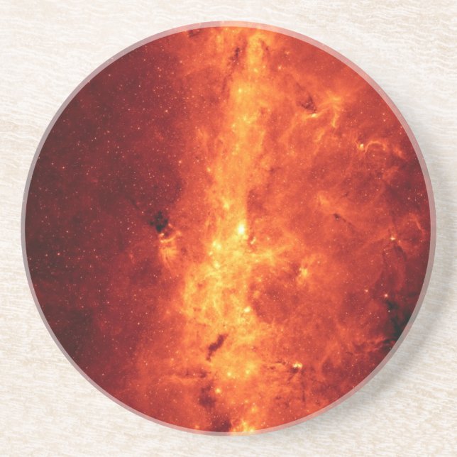 Milky Way in Infrared Sandstone Coaster (Front)