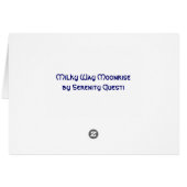 Milky Way Moonrise Card (Back Horizontal)