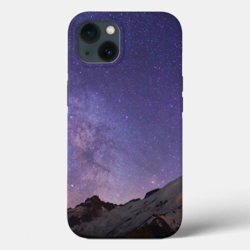 Milky Way  Mt Rainier  Washington State iPhone 13 Case