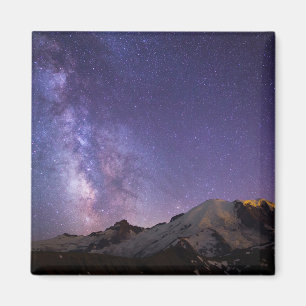 Milky Way & Mt. Rainier   Washington State Magnet