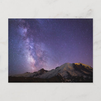 Milky Way & Mt. Rainier | Washington State Postcard