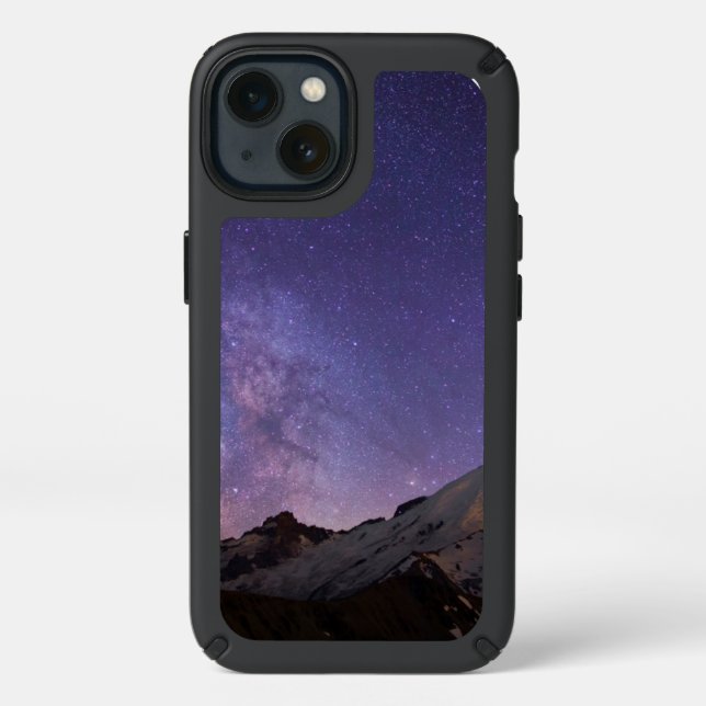 Milky Way & Mt. Rainier | Washington State Speck iPhone 13 Case (Front)