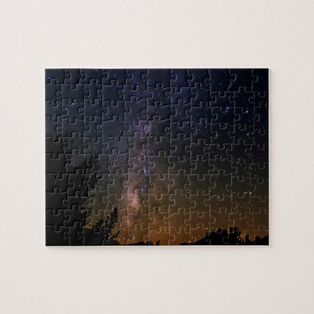 Milky Way night sky, California Jigsaw Puzzle (Horizontal)