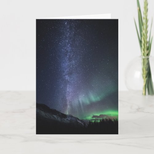 Milky Way Northern Lights Card