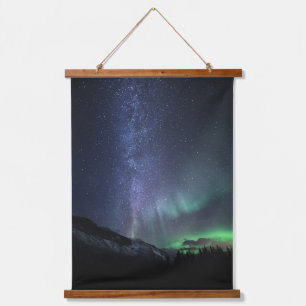 Milky Way Northern Lights Hanging Tapestry