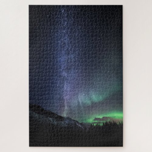 Milky Way Northern Lights Jigsaw Puzzle