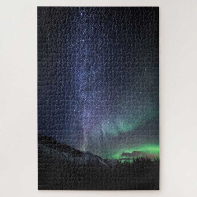 Milky Way Northern Lights Jigsaw Puzzle (Vertical)