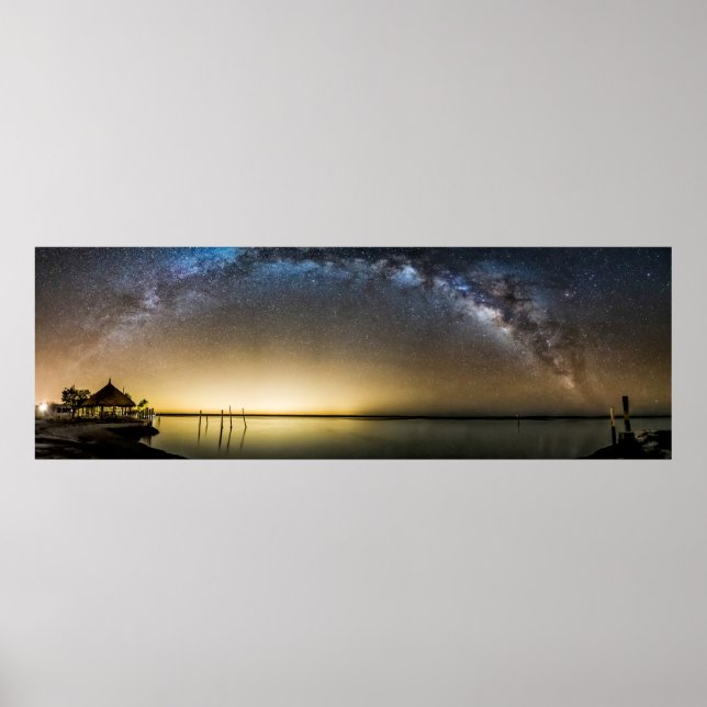 Milky Way over Florida Bay Poster (Front)