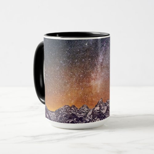 Milky Way over Grand Teton Mug