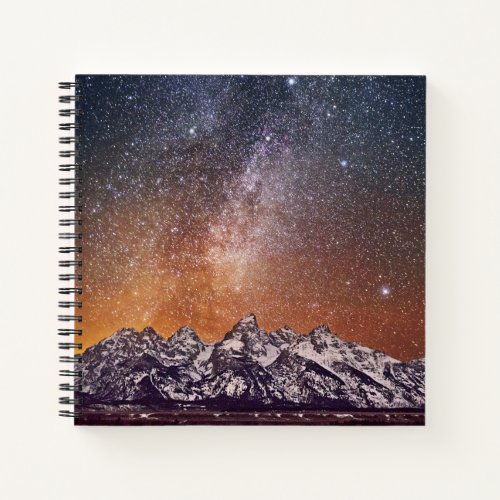 Milky Way over Grand Teton Notebook