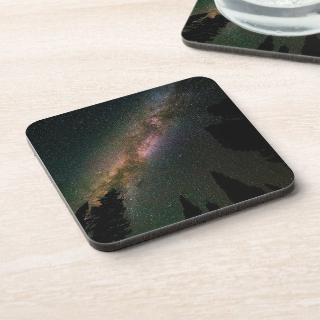 Milky Way Over Lizard Head Pass Beverage Coaster (Left Side)