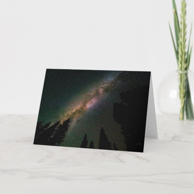 Milky Way Over Lizard Head Pass Card (Front)