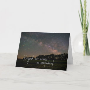 Milky Way Religious Encouragement Card
