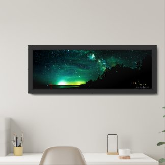Milky Way Rising over Hammond Bay Framed Art