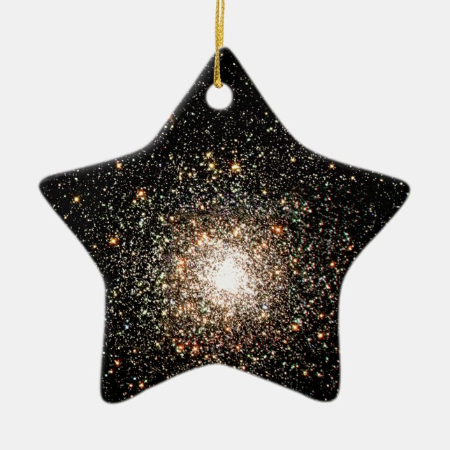 Milky Way Star Cluster Ceramic Ornament (Front)