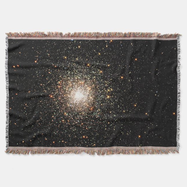 Milky Way Star Cluster Throw Blanket (Front)