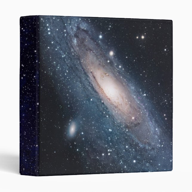 Milky Way Stars Andromeda Galaxy Space Modern Cool 3 Ring Binder (Front/Spine)