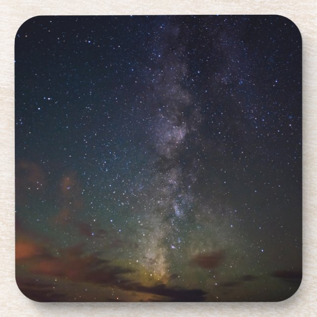 Milky Way | Stars at Night Beverage Coaster (Front)
