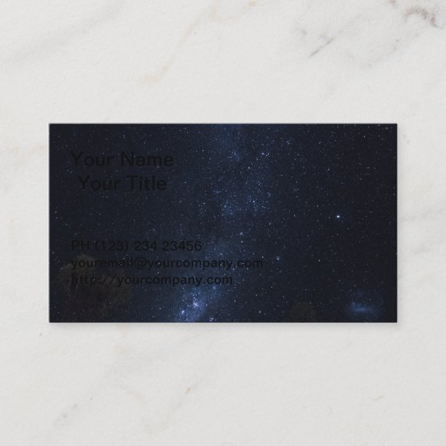 Milky Way Stars Business Card (Front)
