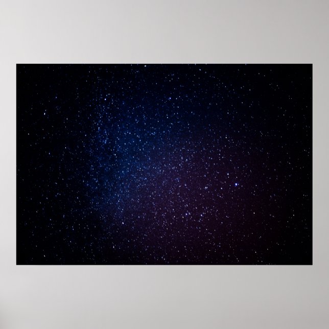 Milky Way stars night sky Poster (Front)