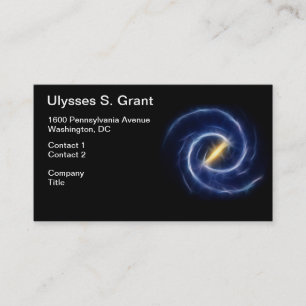 Milky Way Stars Spiral Galaxy Business Card