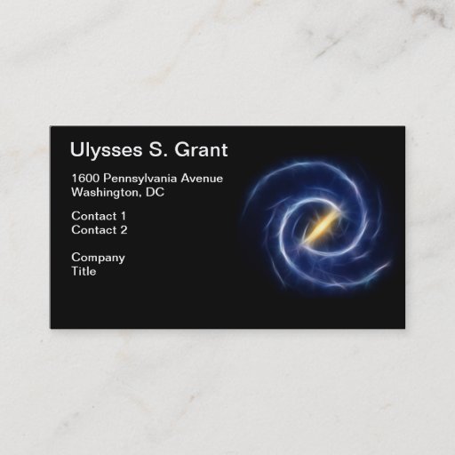 Customizable Milky Way Stars Spiral Galaxy Business Cards